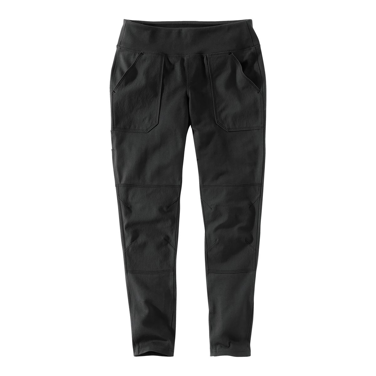Image of Carhartt Women's Force Stretch Utility Knit Work Pants - Black