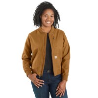 Carhartt Women's Canvas Bomber Jacket Front_Flat