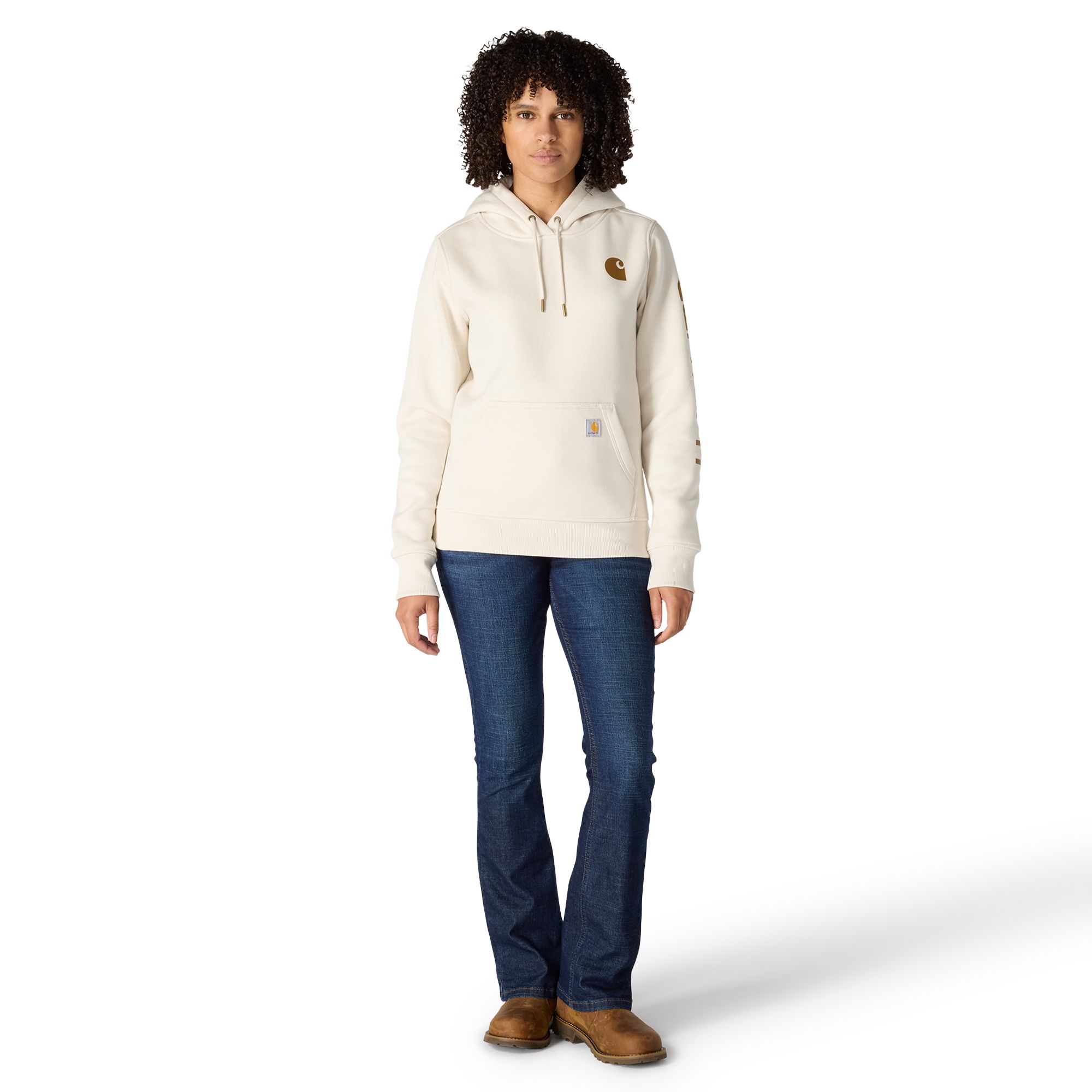 Carhartt Women's Relaxed Fit Logo Graphic Hoodie