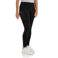 Carhartt Women's Rugged Flex Force Lightweight Fastdry Utility Leggings - Black Front_Angled_Right
