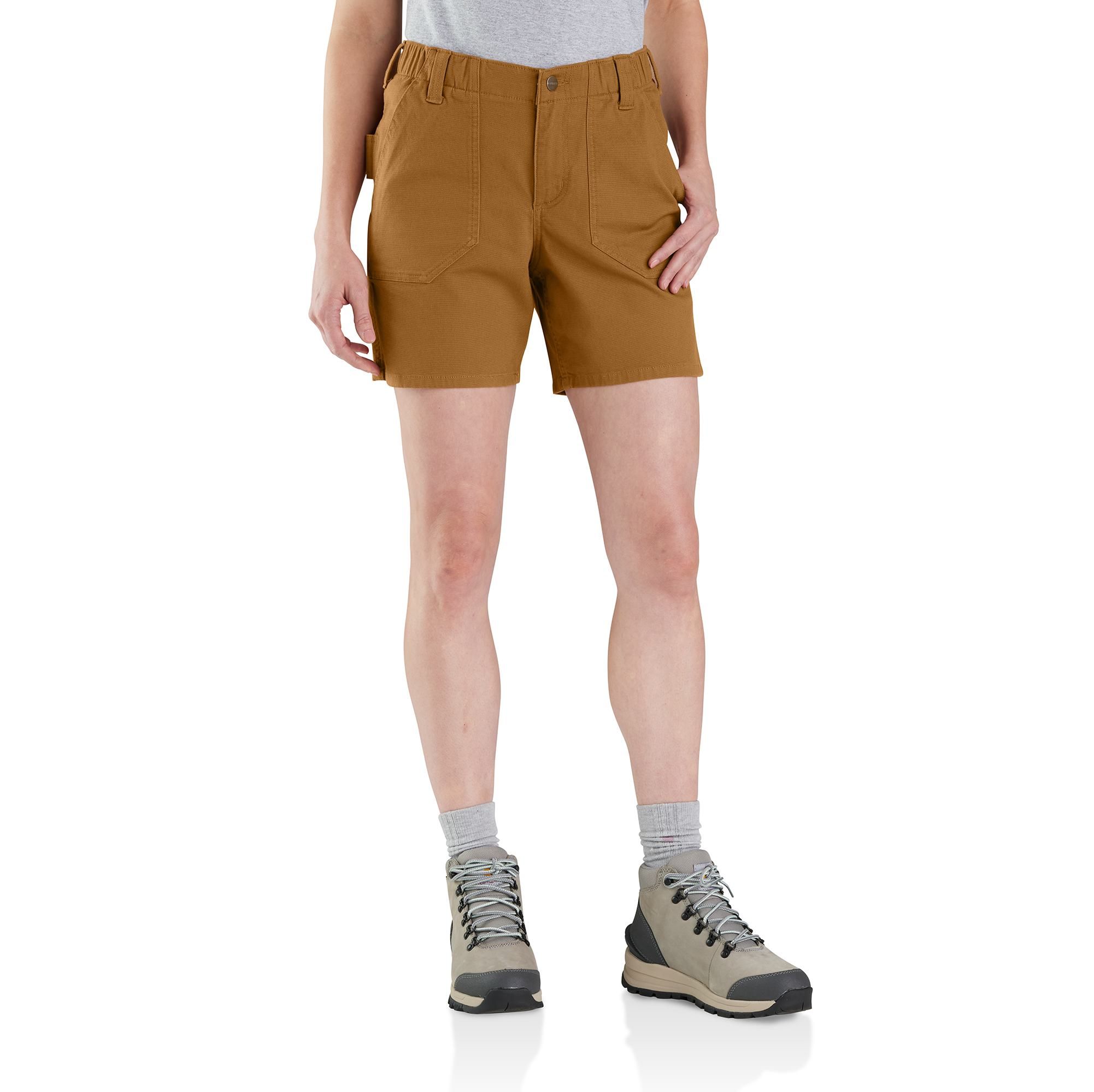 Carhartt Women's Rugged Flex Relaxed Fit Canvas Work Shorts