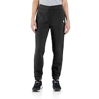 Carhartt Women's Relaxed Fit Fleece Jogger Pants Front_Flat