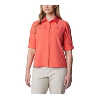 Columbia Women's Summit Valley Woven Long Sleeve Shirt Front_Angled_Left