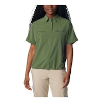 Columbia Women's Boundless Trek Omni-Shade™ Shirt Front_Flat