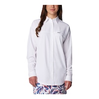 Columbia Women's Boundless Trek Omni-Shade™ Shirt Front_Angled_Right