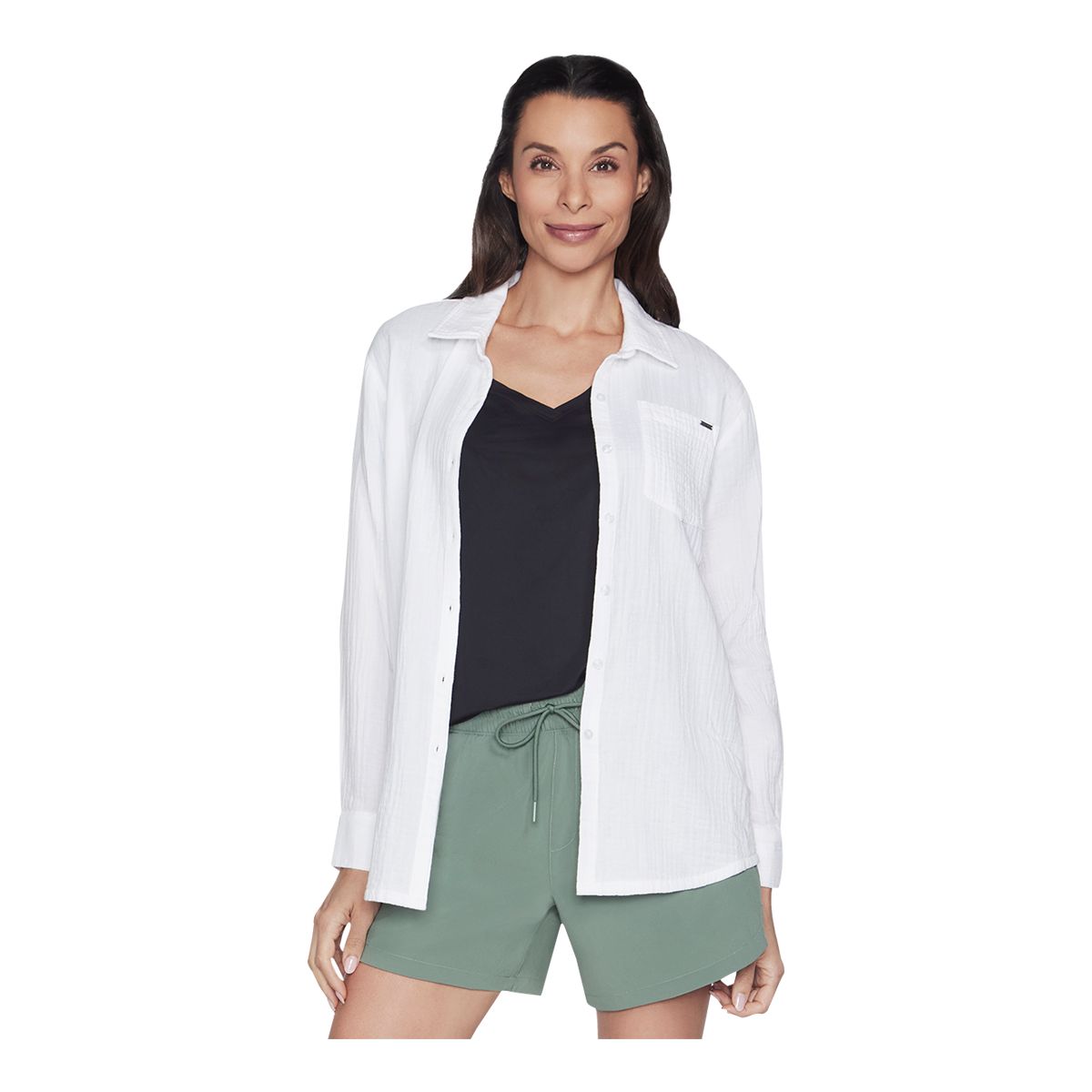 Skechers Women's Commuter Button Down Shirt