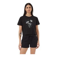 Tentree Women's Floral Crop T Shirt Front_Flat