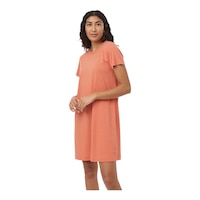 Tentree Women's TreeBlend T Shirt Dress Front_Three_Fourths_Angled_Left