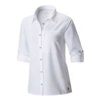 Mountain Hardwear Women's Canyon UPF Shirt Front_Three_Fourths_Angled_Left