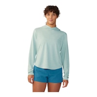 Mountain Hardwear Women's Sunblocker Long Sleeve UPF Hoodie Front_Flat