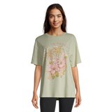 Roxy Women's Hibiscus Paradise XBFC T Shirt Front_Flat