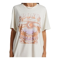 Roxy Women's Star Chart Egret XBFC T Shirt Front_Flat