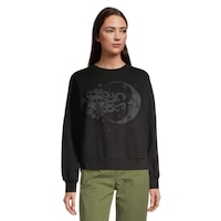Vans Women's Luna View Loose Fit Sweatshirt Front_Flat