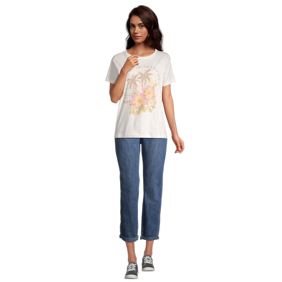 Roxy Women's Hibiscus Paradise BFC T Shirt