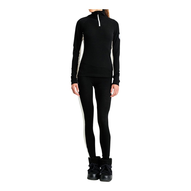 Combinaison We Norwegians - Taille S Femme - Noir Avec Capuche Et Poches - Laine Stretch - Neuf Avec étiquettes