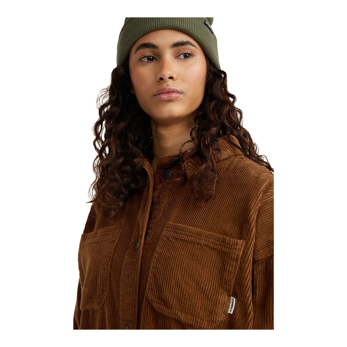 O'Neill Women's Cord Over Woven Long Sleeve Top