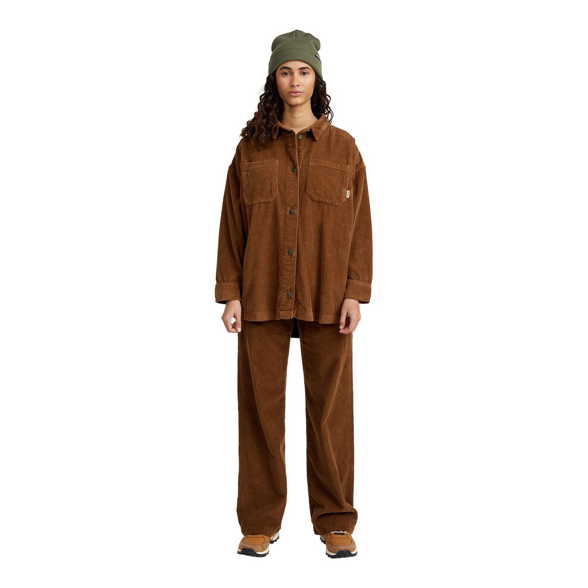 O'Neill Women's Cord Over Woven Long Sleeve Top