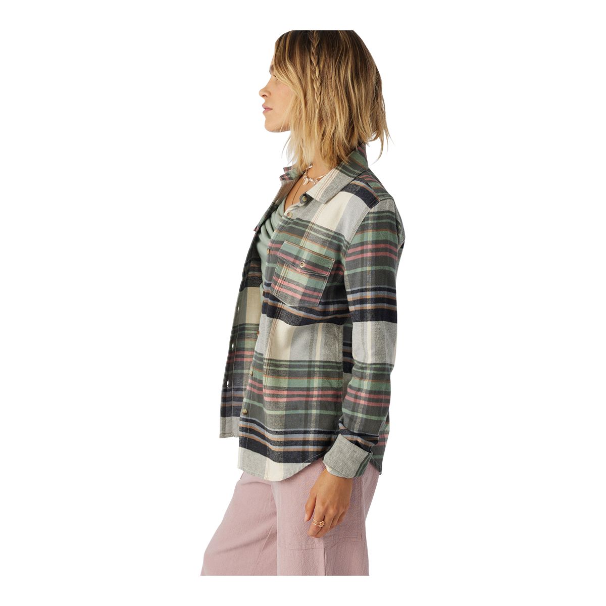 O'Neill Women's Nash Flannel Woven T Shirt