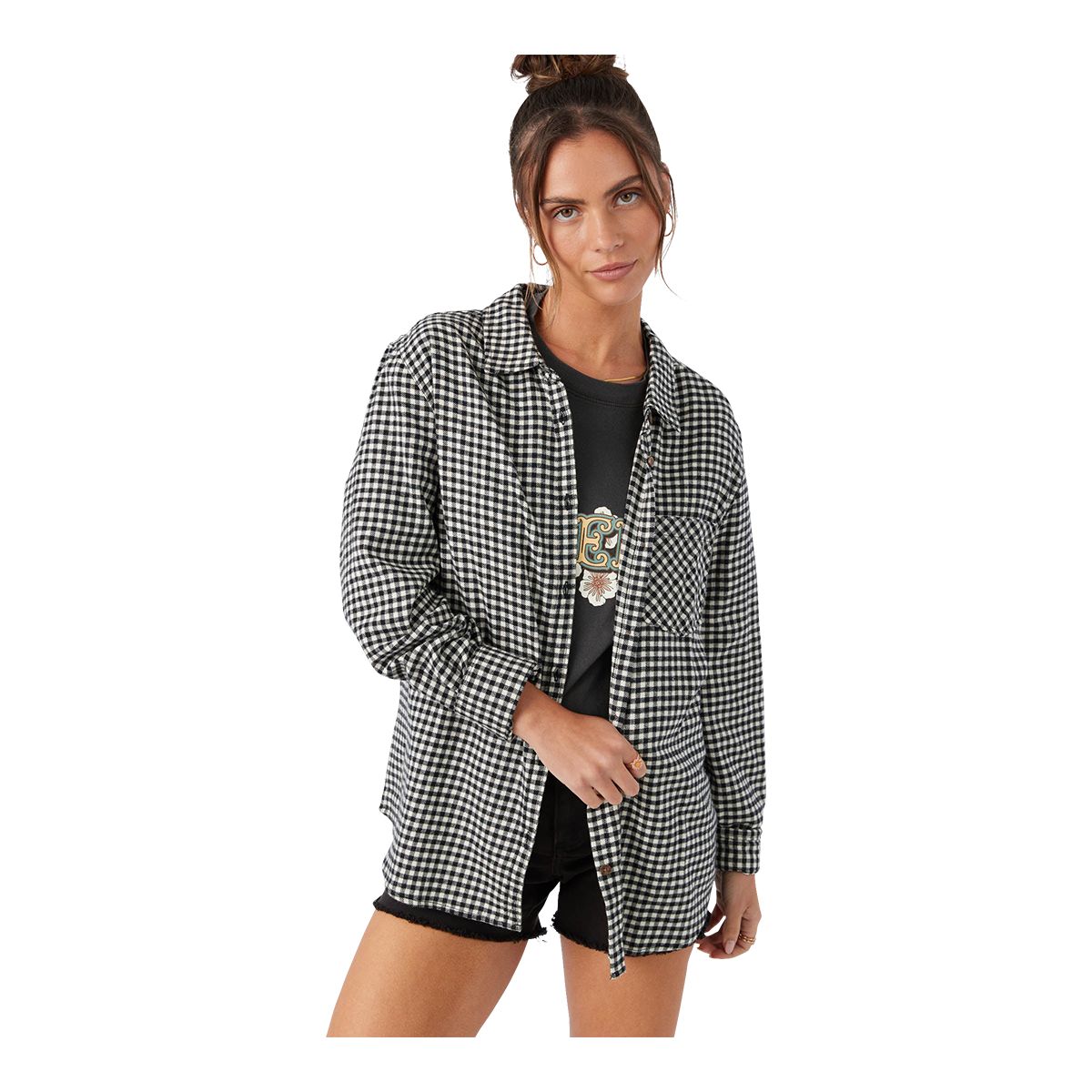 O'Neill Women's Logan Woven Flannel Top