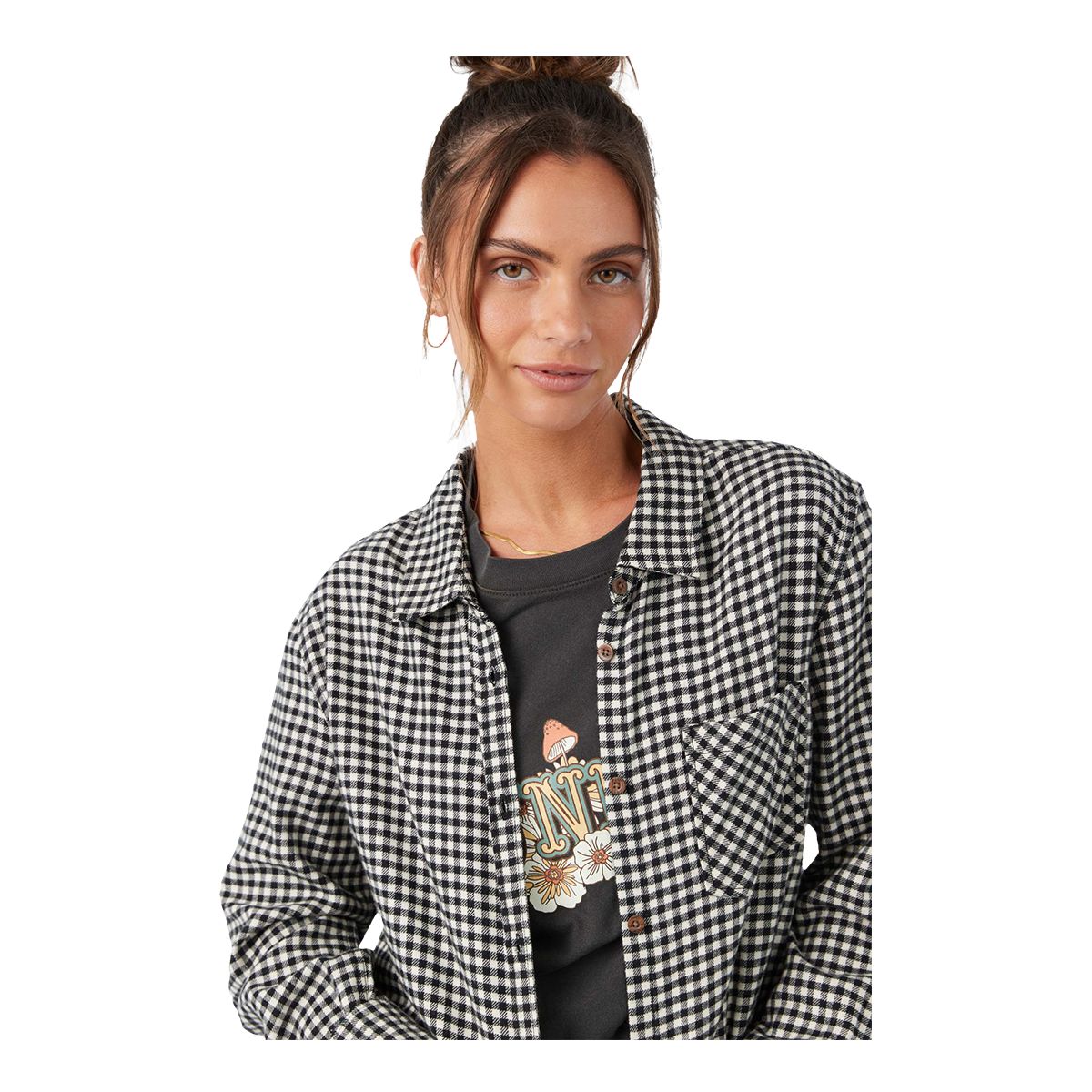 O'Neill Women's Logan Woven Flannel Top