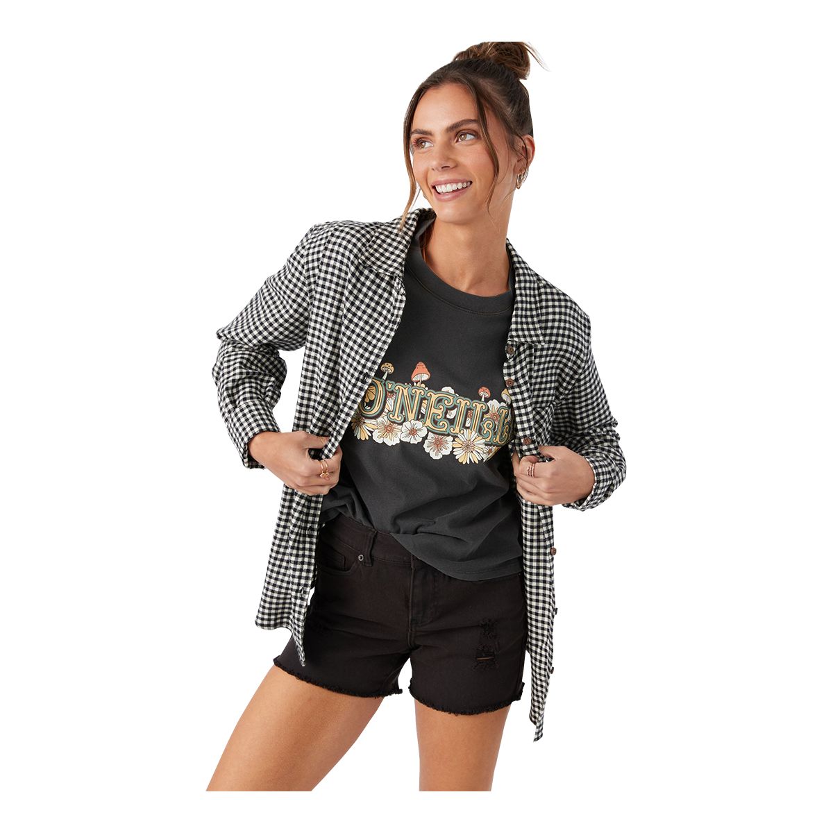 O'Neill Women's Logan Woven Flannel Top