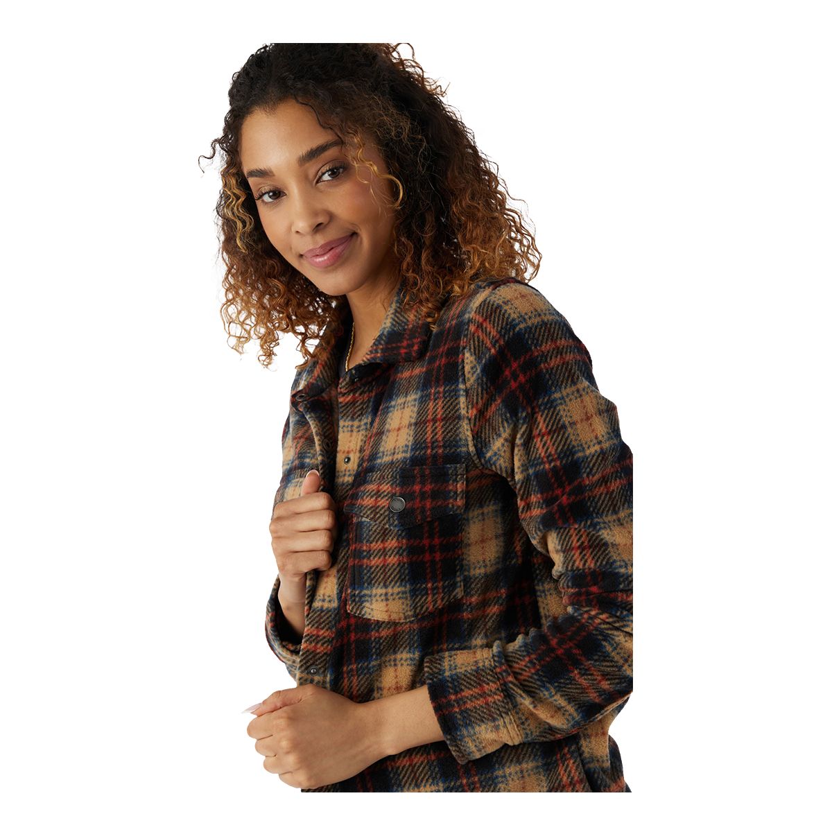 O'Neill Women's Zuma Plaid Woven Flannel Top