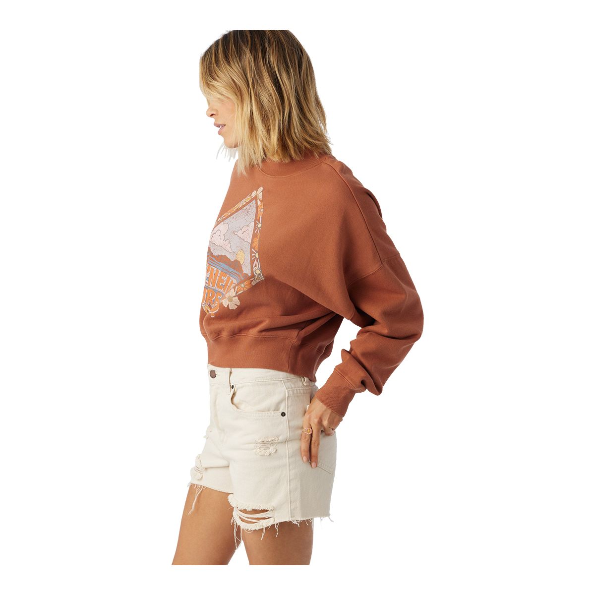 O'Neill Women's Moment Crop Fleece Basic Top