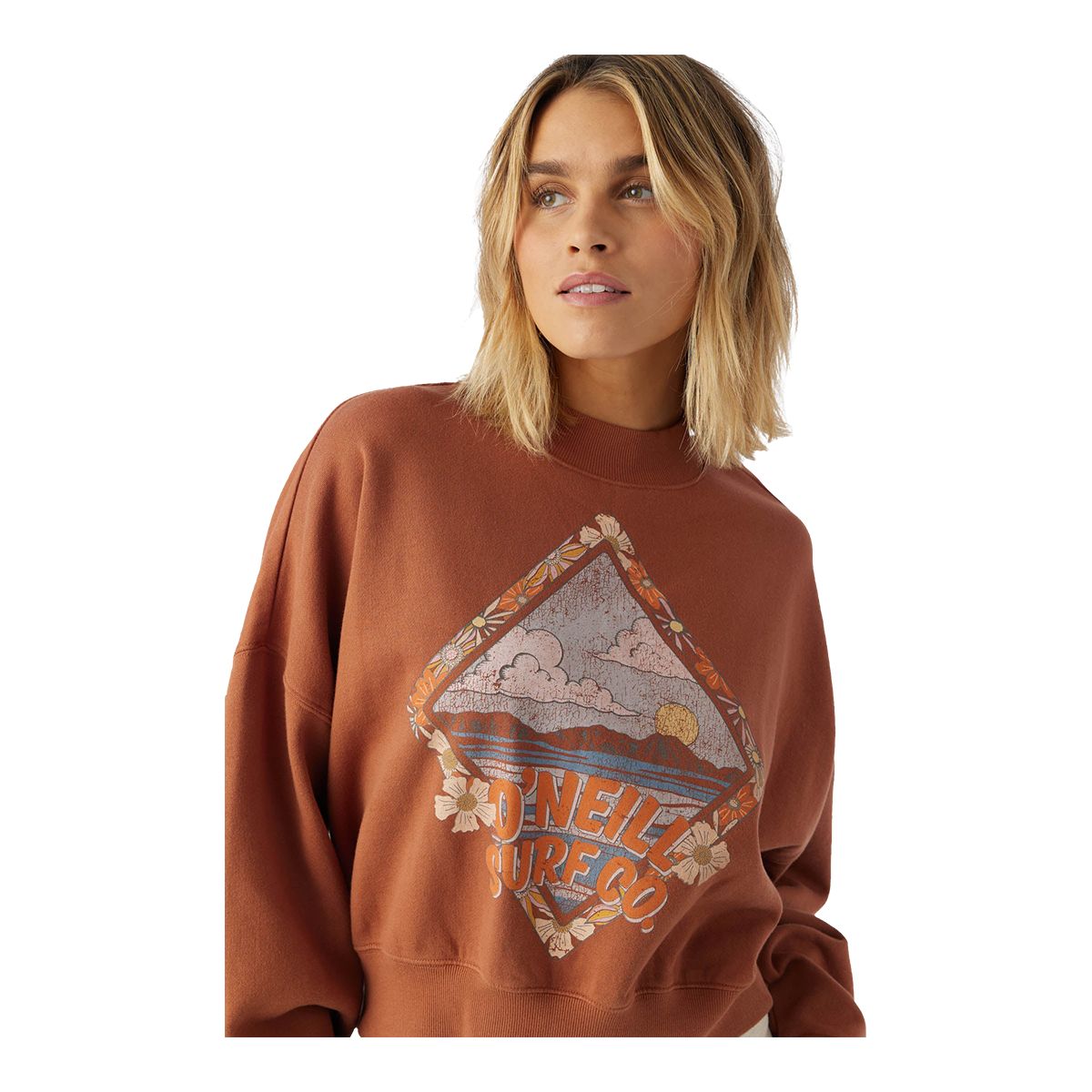 O'Neill Women's Moment Crop Fleece Basic Top