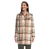 Woods Women's Evelyn Flannel Shacket Front_Flat