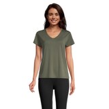 Ripzone Women's Citron V-Neck T Shirt Front_Flat
