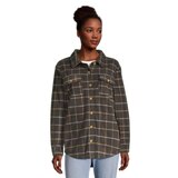 O'Neill Women's Collins Superfleece Logan Plaid Top Front_Flat