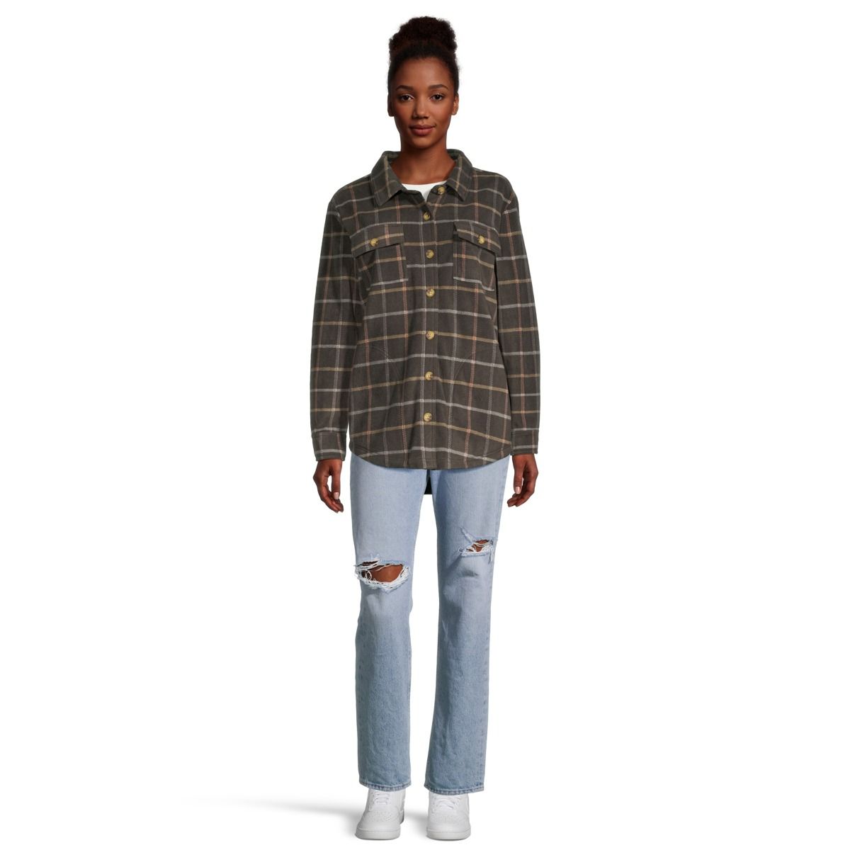 O'Neill Women's Collins Superfleece Logan Plaid Top