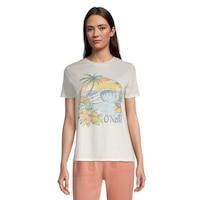 O'Neill Women's Graphic Boyfriend T Shirt Front_Flat