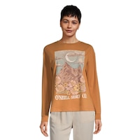 O'Neill Women's Graphic Long Sleeve Shirt Front_Flat