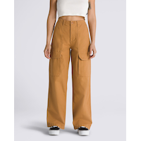 Vans Women's Arroyo Wide Leg Cargo Pants Front_Flat