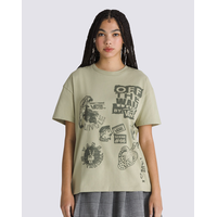 Vans Women's Mixed Messages Oversized ELM T Shirt Front_Flat