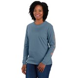 Carhartt Women's Heavyweight Logo Sleeve Long Sleeve T Shirt Front_Angled_Left