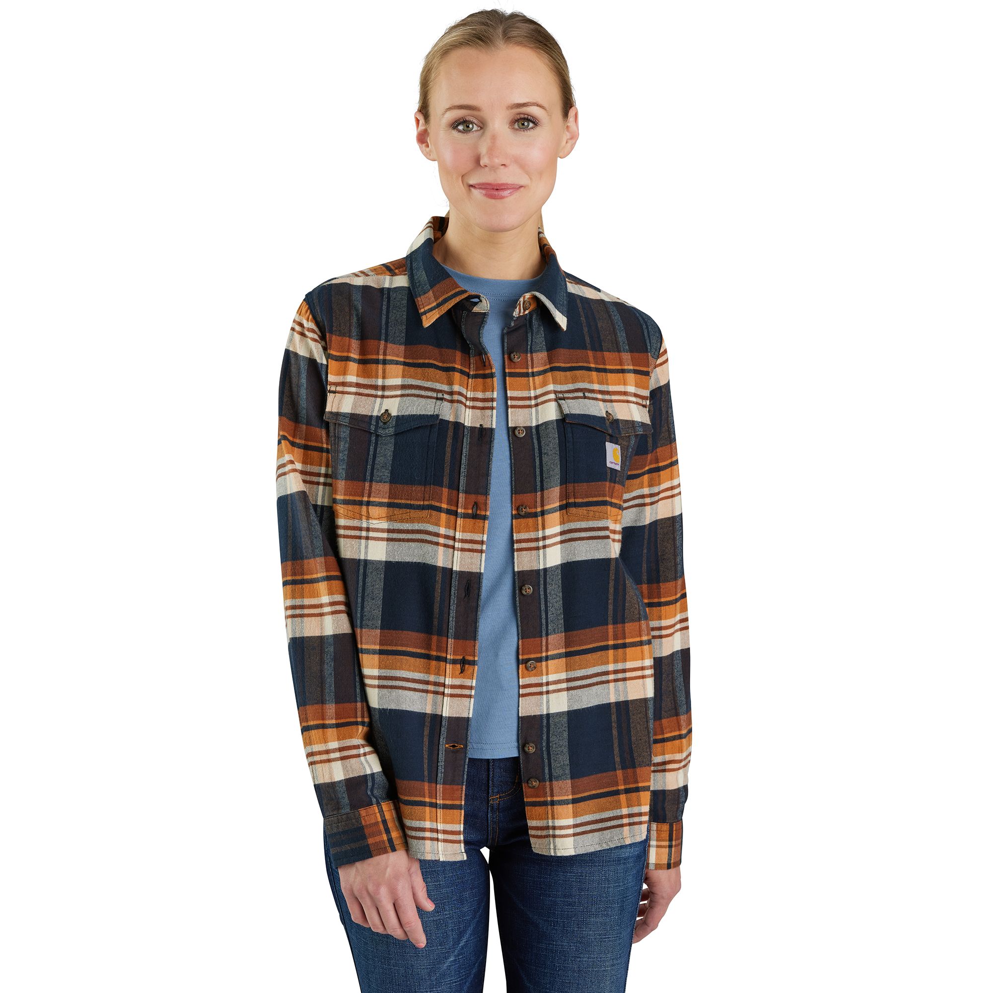 Carhartt Women's Relaxed Flannel Long Sleeve Shirt