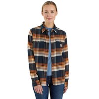 Carhartt Women's Relaxed Flannel Long Sleeve Shirt Front_Flat