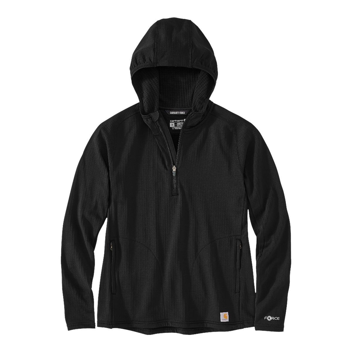 Carhartt Women's Force® Mock Neck Half Zip Grid Fleece Shirt