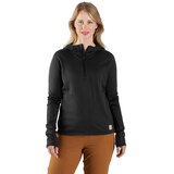 Carhartt Women's Force® Mock Neck Half Zip Grid Fleece Shirt Front_Flat