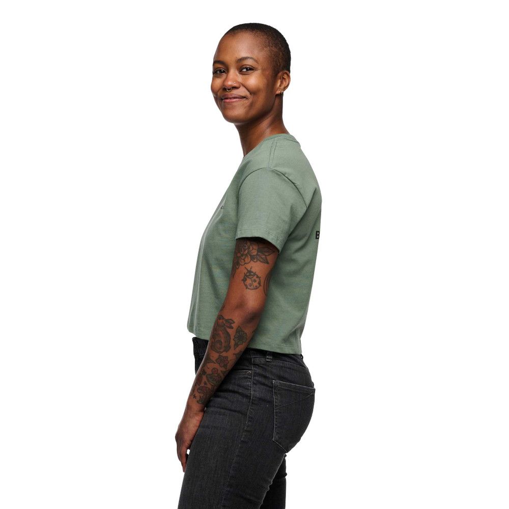 Black Diamond Women's Faded Crop T Shirt