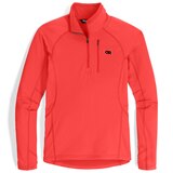Outdoor Research Women's Vigor Grid Quarter Zip Fleece Top Front_Flat