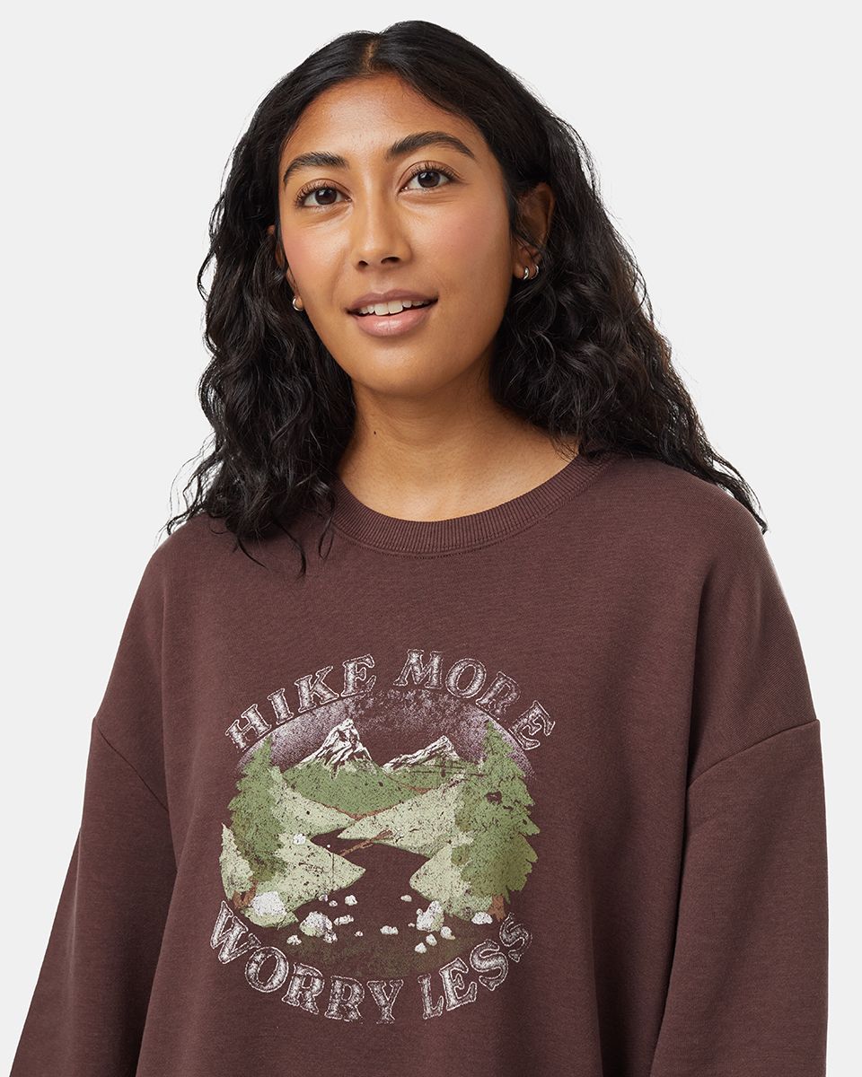 Tentree Women's Hike More Oversize Crew Sweatshirt