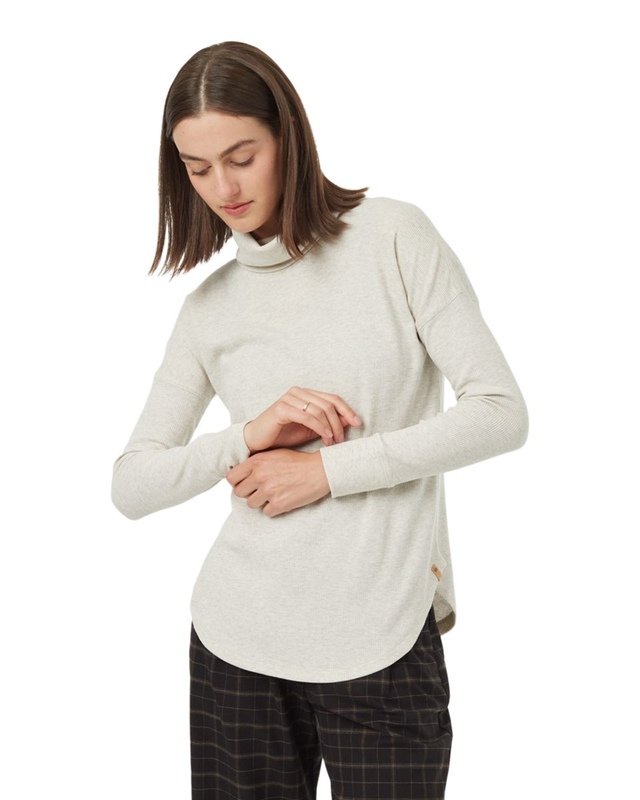 Tentree Women's TreeWaffle Turtleneck Long Sleeve Shirt