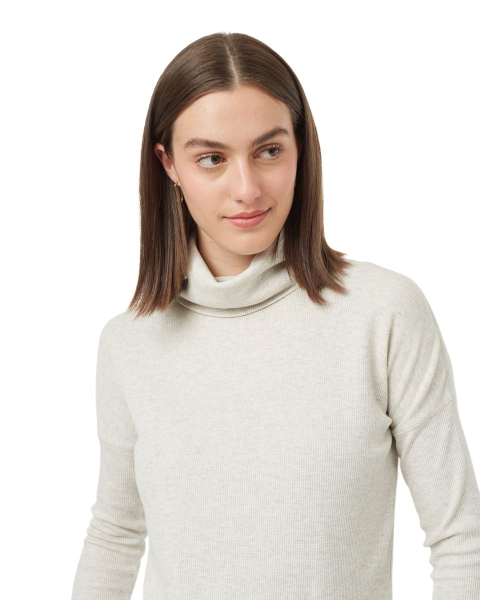 Tentree Women's TreeWaffle Turtleneck Long Sleeve Shirt