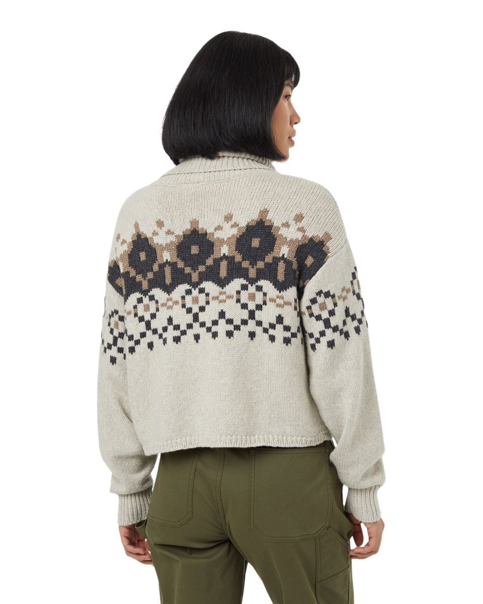 Tentree Women's Highline Intarsia Turtleneck Top