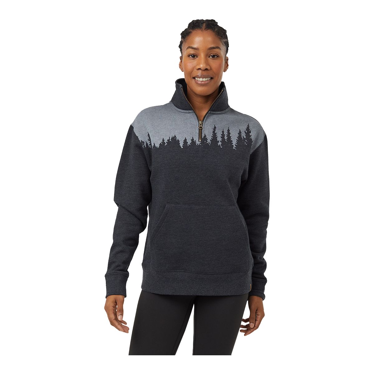 Tentree Women's Juniper Quarter Zip Long Sleeve Top