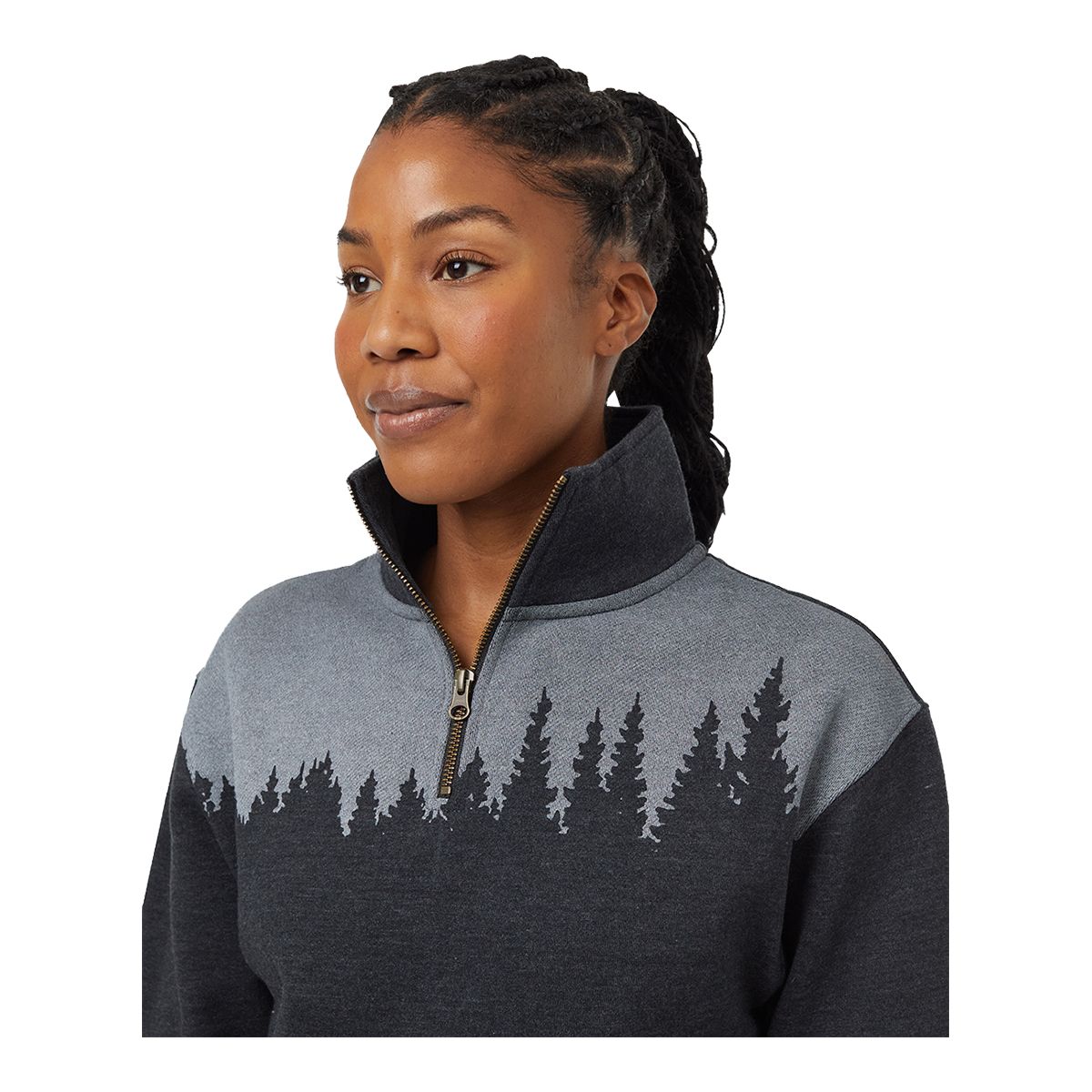 Tentree Women's Juniper Quarter Zip Long Sleeve Top
