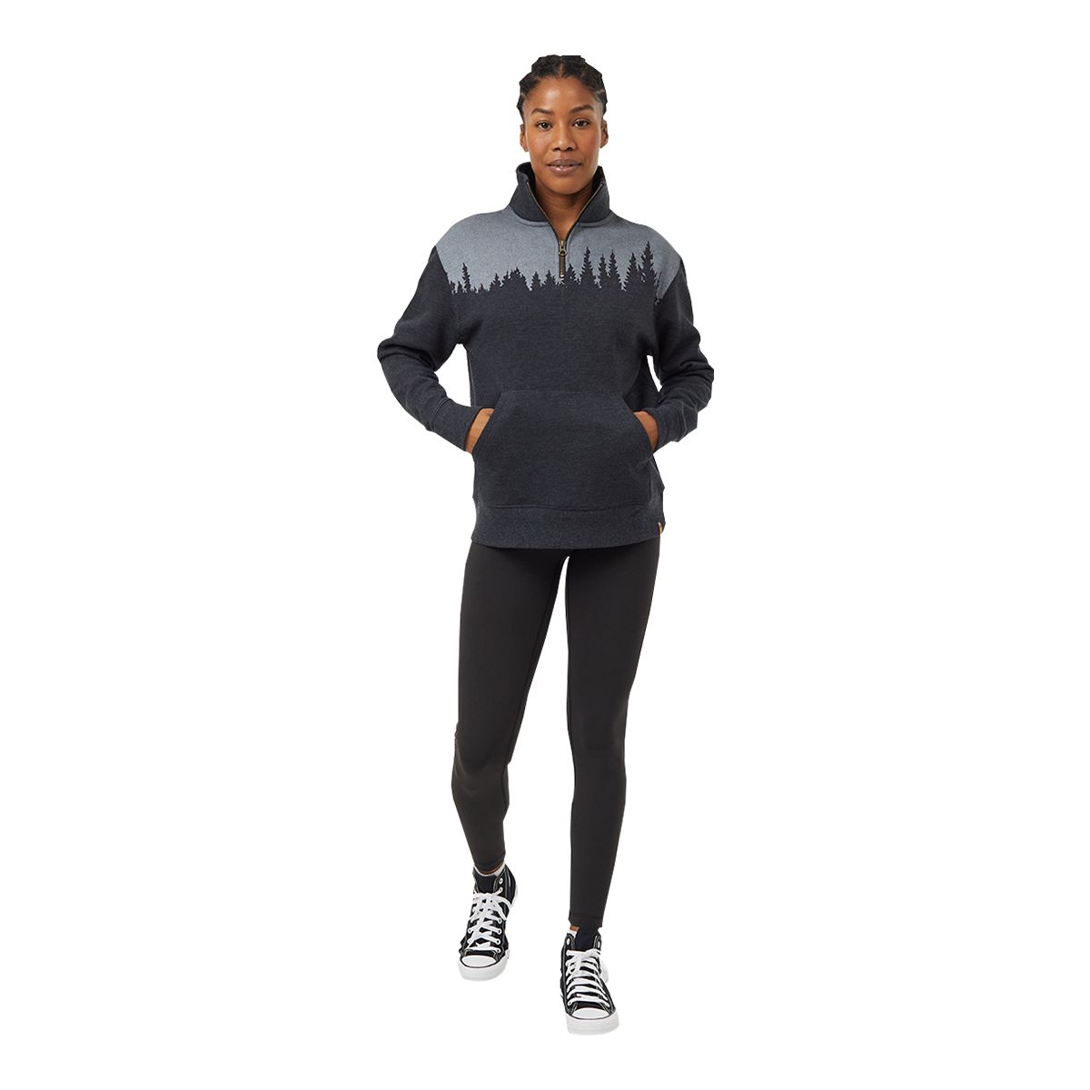 Tentree Women's Juniper Quarter Zip Long Sleeve Top
